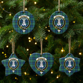 McCallum Ancient Tartan Crest Christmas Ceramic Ornament